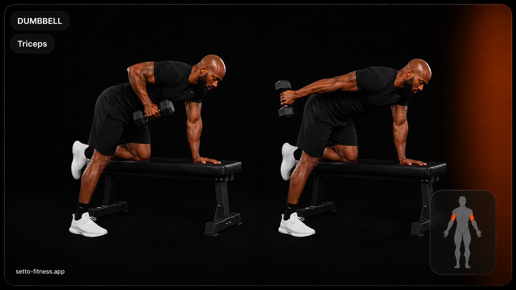 Dumbbell Triceps Kickback